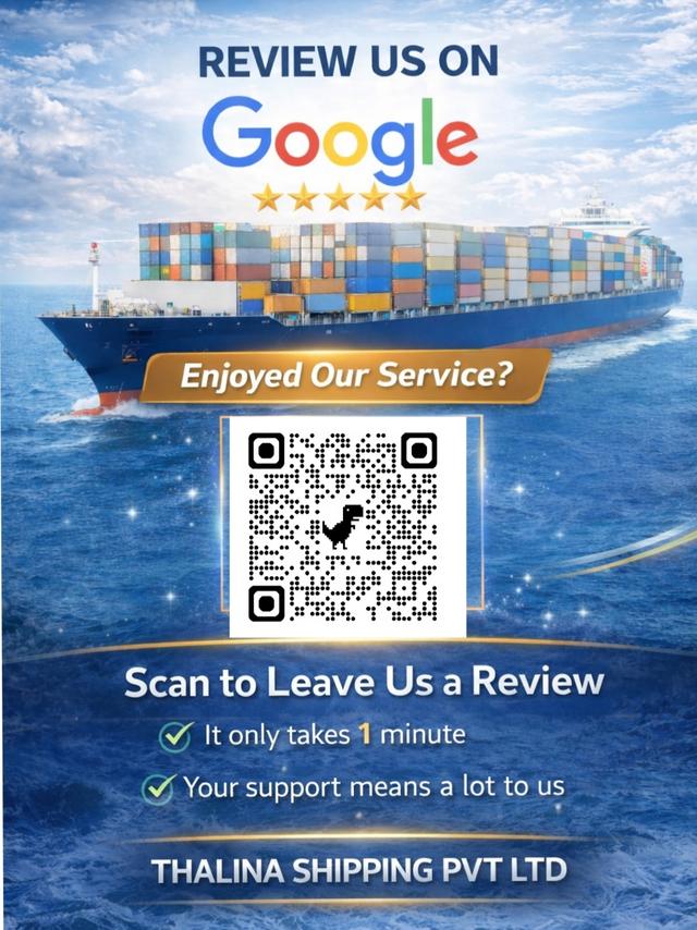 Review Thalina Shipping on Google